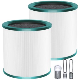 TP01 HEPA Replacement Filter Compatible with Dyson Tower Purifier Pure Cool Link TP01, TP02, TP03, AM11, BP01 Models, Compare to Part 968126-03, 2 Pack