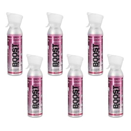Boost Oxygen Medium Pink Grapefruit 5 Liter Canister | All-Natural Respiratory Support for Aerobic Recovery, Altitude, Performance and Health (6 Pack)