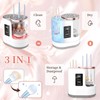 3 en 1 Cleaner de Cepillo de Maquillaje Eléctrico Solución