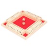 Wooden Number Board Dices Game Set Toy for 4 People