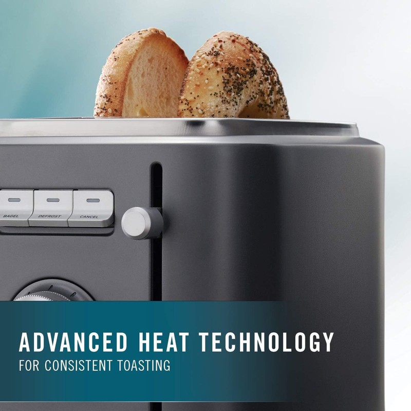 Calphalon New Calphalon 2-Slice Bagel Bread Toaster Extra Wide Slots,