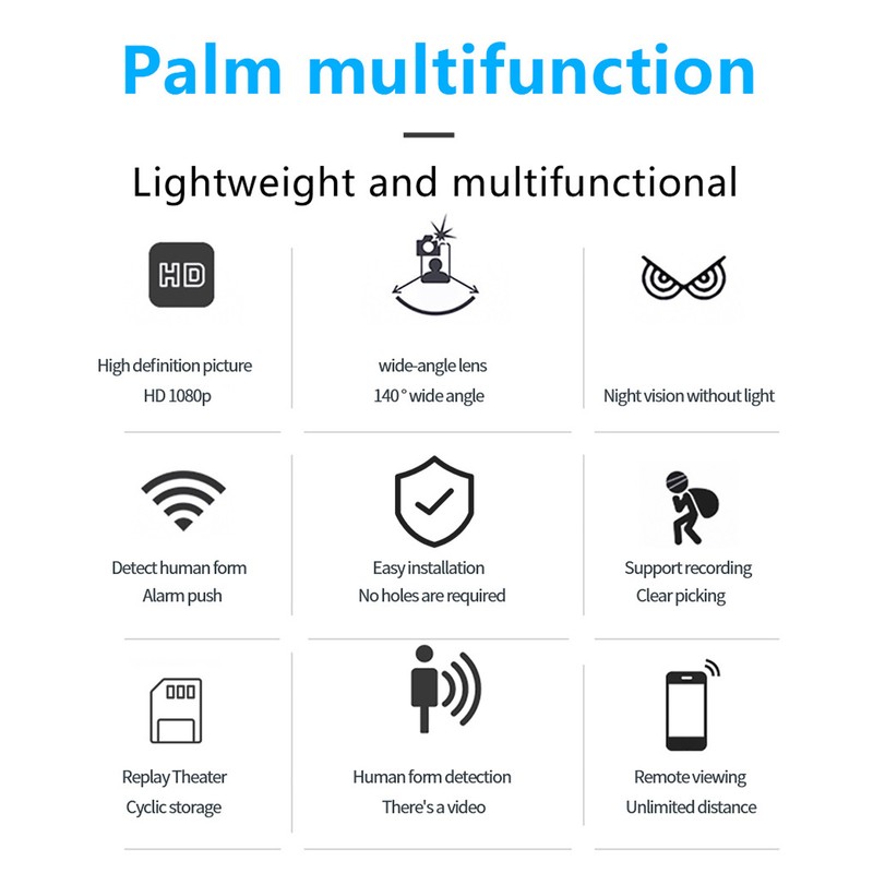 1080P Home Security Camera Mini Wifi Camera Wireless Motion Detection