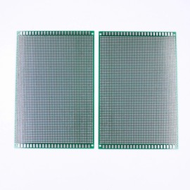 JomMart EL0180 Universal Circuit Board (4.7 x 7.1 inches (120 mm x 180 mm) Double-Sided Through-Hole PCB, Set of 3, Electronic Circuits, Prototype Circuits, Experimental Circuits