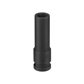 Jetech 1/2-Inch Drive 12mm Deep Impact Socket with 6-Point Design, Heat-Treated Chrome Molybdenum Alloy Steel, Metric