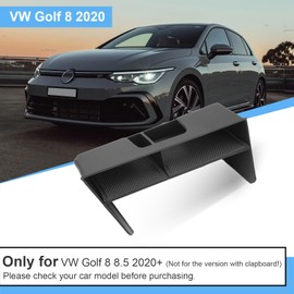 Coleya Centre Console Storage Box for VW Golf 8 8.5 GTI GTE GTD 2020-2025, Accessories Centre Armrest Glove Box, Armrest Organiser with Non-Slip Mat (Black)