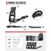 Ratchet Straps (4 PK) 15 Feet (1,823lb Break Strength) Heavy