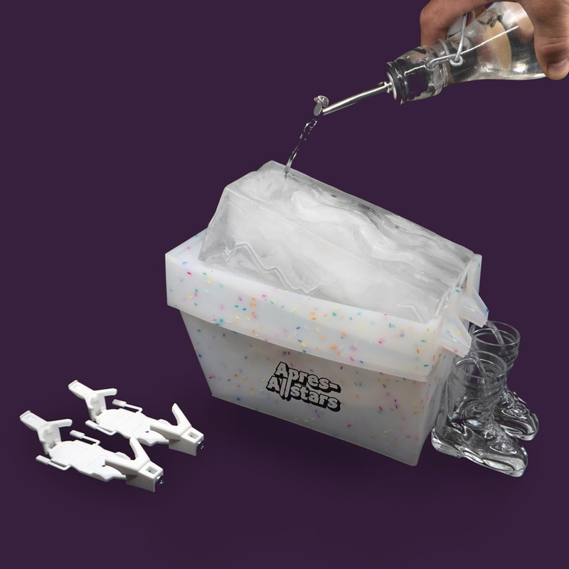 Ski Slope Ice Cube Tray - Shot Slope Slalom -