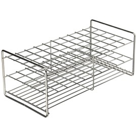 Sanwa Kaken SS21-50 Stainless Steel Test Tube Stand, 0.8 inch (21 mm), 5 x 10 Array