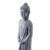 Alpine Corporation 32" Tall Cement Standing Buddha Outdoor Garden Statue,