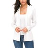 Exchic women's long-sleeved thin casual knitted jacket, lightweight cardigan -