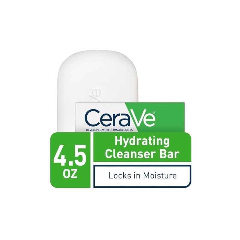 CeraVe Barra de limpieza hidratante 127,6 g (Paquete de 6)