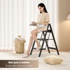 veiox 3 Step Ladder, Folding Step Stool with Wide Anti-Slip
