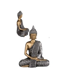 OOTB- Polyresin Buddha Figurine, Approx. 19.5 x 14 cm - Model No. 1 -