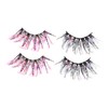 Baluue 5sets Luminous Glitter Eyelash Extensions for Women Fluorescent False