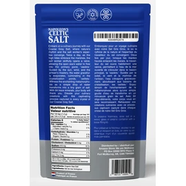 Napoleon's Celtic Salt - Celtic Salt Organic 82 Minerals Coarse, 1/2lb Resealable Bag, Celtic Salt, Naturally Moist, Hand Harvested, Unrefined French Sea Salt, 100% Natural (0.5lb Grey Coarse) Pack of 1
