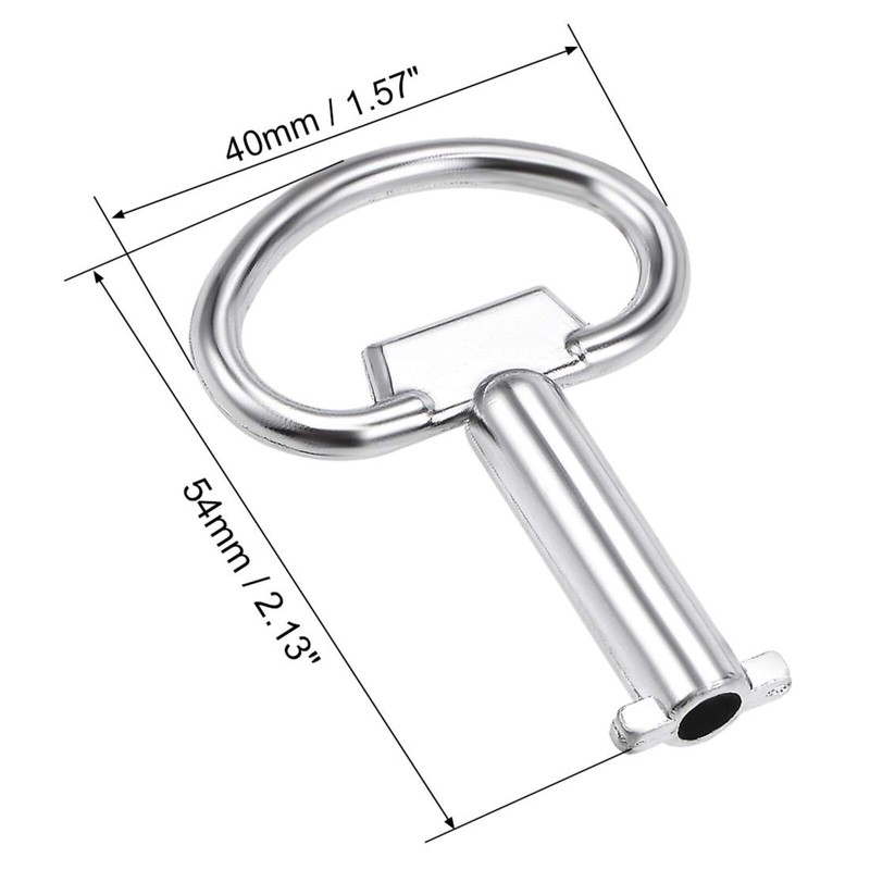 LKTFATD Electrical Cabinet Key 5.5mm Hole Zinc Alloy Water Meter