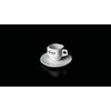 Bristot Porcelain Espresso Cups with Saucers | Dolomit Espresso Cup