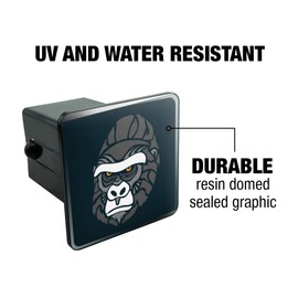 GRAPHICS & MORE Gorilla Face Tow Trailer Hitch Cover Plug Insert