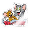 Spreadshirt Tom and Jerry Happy Friends Sticker, 10 x 10