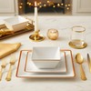 TP 12-Piece Melamine Dinnerware Sets, Plates and Bowls Dishes Set