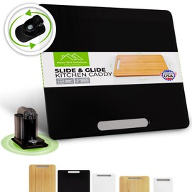 360 Kitchen Appliance Sliding Tray, an elegant sliding appliance Caddy that offers total countertop organization. Access your coffee maker or heavy appliance with the slide of a finger.