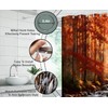 GCTNBJL Fall Forest Waterfall Shower Curtain for Bathroom,70x70(WxH) Inches