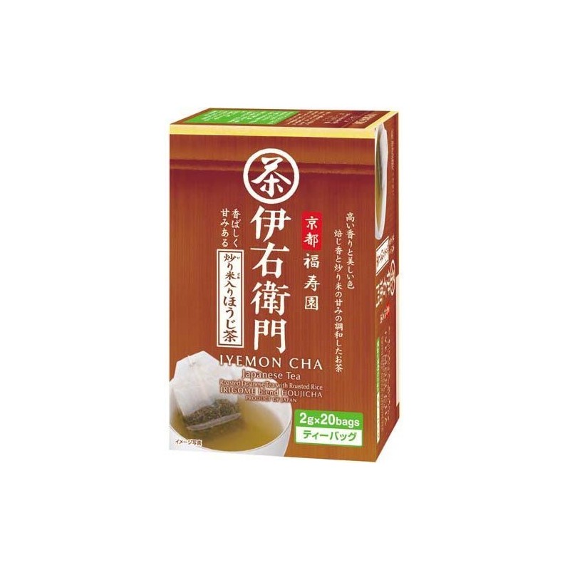 Iemon Roasted Roasted Tea Bag with Fried Rice, 0.07 oz