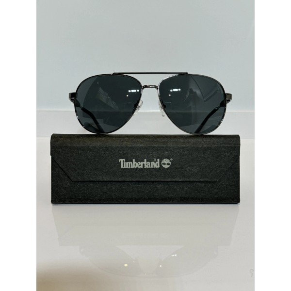 Timberland NIB Timberland 9282 06D Gunmetal Aviator Unisex Sunglasses 61mm