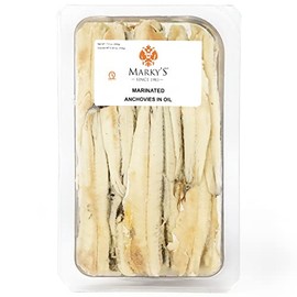 Marinated and Seasoned White Anchovies in Oil Boquerones - 7 OZ / 200 G - GUARANTEED OVERNIGHT