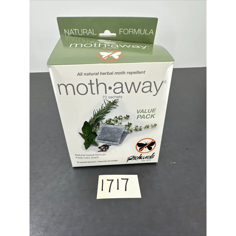 Richards Homewares Moth Away Sachets Nontoxic (White) EXPIRED 10-2020