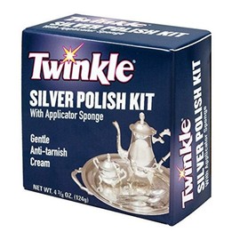 Twinkle Silver Polish Kit, Gentle Anti-Tarnish Cream, 4.38-Ounce Box (Pack of 12)