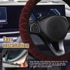 Lecctso Lecctso Fuzzy Steering Wheel Cover, Universal 15'' Steering Wheel