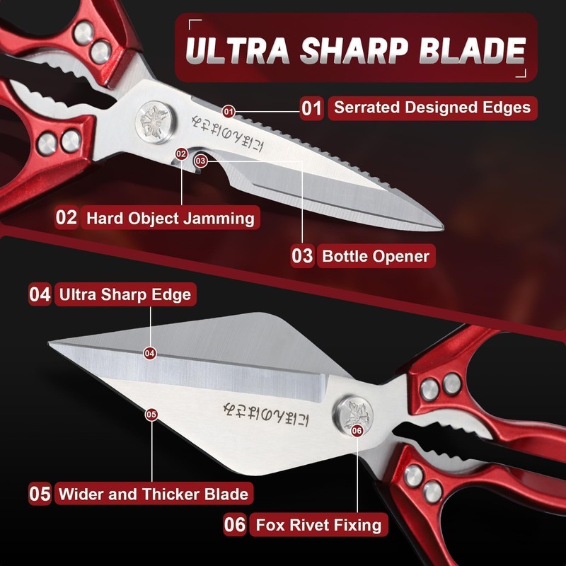 Dream Reach Kitchen Shears Set - Heavy Duty Kitchen Scissors