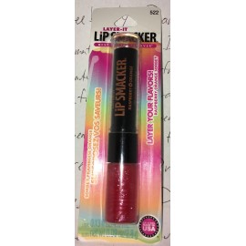 Bonne Bell Layer-It Flavor Lip Smacker Balm Gloss Duo *RASPBERRY ORANGE SORBET*