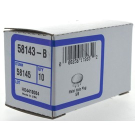 The Hillman Group 58145 5/8-Inch Metal Hole Plug, 10-Pack,Nickel