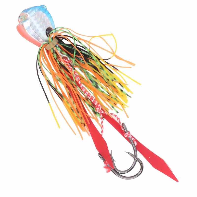 4Pcs 65g Fishing Artificial Baits Silicone Skirts Lures with Hook