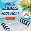 Hammock Pool Float Blue Multi-Purpose Inflatable Water Pool Floats Fun