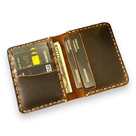 Handmade, Leather Card Wallet, Minimalist Leather Wallet, Bifold Wallet, Front Pocket Wallet, Handmade Leather Card Holder, Leather Wallet for Men, Slim Wallet, Card Wallet