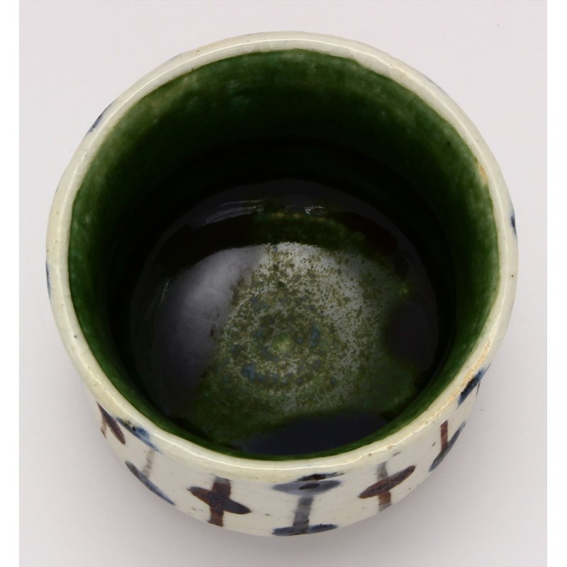 Mino Ware 043-0300 Nakagaki Tea Cup, Small Bowl, Drum Shape,