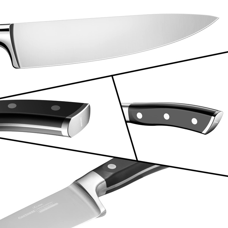 OAKSWARE Kitchen Knife Set 3-Piece, Ultra Sharp Kitchen Knives, Paring