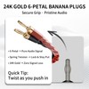 YYTCG 9 AWG 2-Pack Speaker Cable with 2 Banana Plugs