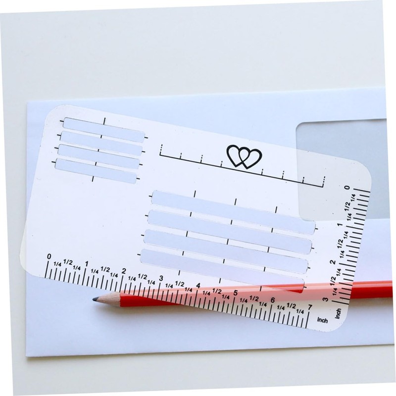 DOITOOL 12pcs Calligraphy Stencils Multi Functional Plastic Rulers for Journaling