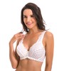 Curve Muse Women's Minimizer Unlined Underwire Bra with Lace Embroidery-2