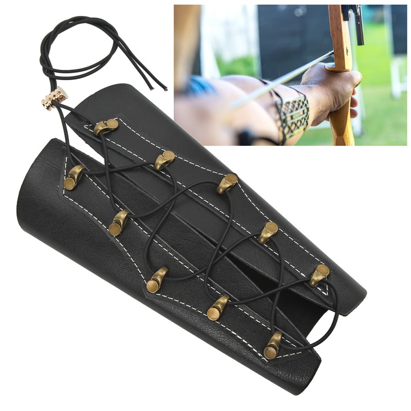 Archery Armguards Adjustable Protective Arm Guard Traditional Recurve Bow Armguards