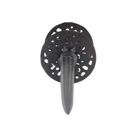 Crispe home & garden Cast Iron Hose Holder | Pulley Hose Guide in Anthracite | 31 x 9.5 x 9.5 cm | for the Garden