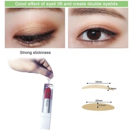 Eyelid Tape,Invisible Eyelid Strips,Droopy Eyelid Lifter,Self-Adhesive Eye Tapes Fiber for Droopy Hooded Mono-eyelids,480 Count Eyelid Correcting Strips