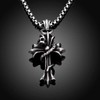 Rockyu Popular Brand Necklace for Men, Popular Cross Stainless Steel