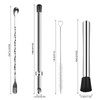 JarThenaAMCS Professional Lemonade Stand Tool Kit Stainless Steel Muddler Puncher