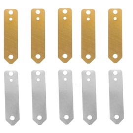 5 Pairs Zinc Sheet Copper Sheet Electroplating Experimental Gasket Zinc Electrode Strip Plating Machine Zinc Anode Zinc Strip Baubles Electroplated Plate Fruit