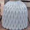 Bottle Shaped Vase Ceramic Decorative Vases Embossed Flower Arrange Display